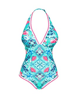 Figleaves Frida Halter Swimsuit Regular Length