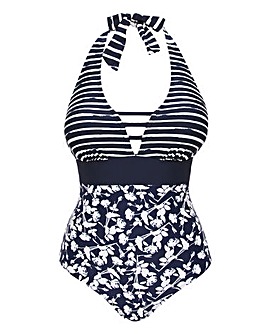 Non Wired Padded Halter Neck Swimsuit