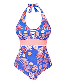 Non Wired Padded Halter Neck Swimsuit