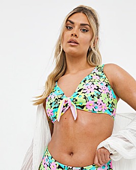 Mix And Match Non Wired Reversible High Apex Bikini Top