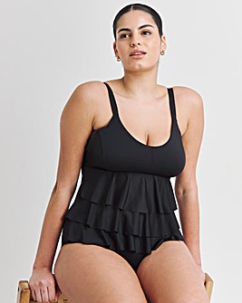 MAGISCULPT Illusion Ruffle Tummy Control Swimsuit