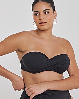 MAGISCULPT Twist Front Bandeau Underwired Bikini Top