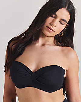 MAGISCULPT Twist Front Bandeau Underwired Bikini Top