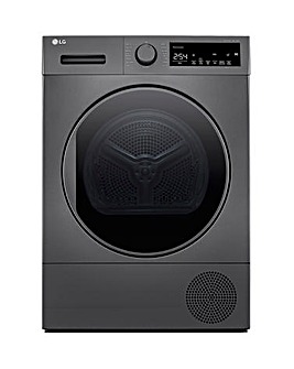 LG FDT208S 8kg Heat Pump Tumble Dryer Dark Silver - A++ Rated