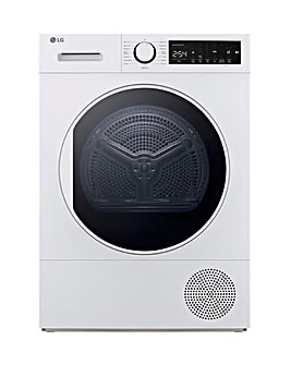 LG FDT208W 8kg Heat Pump Tumble Dryer Dark White - A++ Rated