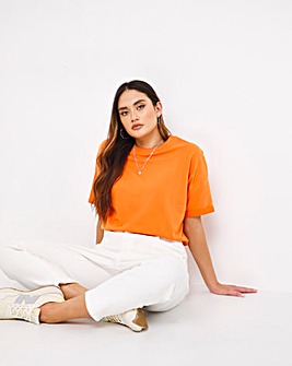 Tangerine Short Sleeve Sweatshirt