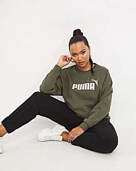 Puma Essential Metallic Logo Crew Sweatshirt