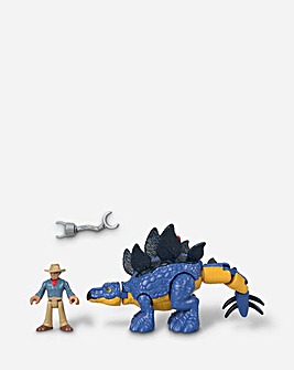 Imaginext Jurassic World Dominion Stegosaurus and Dr. Grant Figures