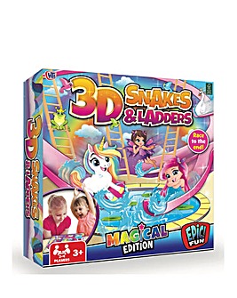 3D Snakes & Ladders Magical Edition