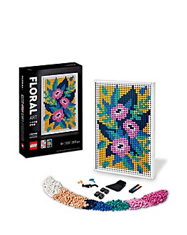LEGO ART Floral Art 3in1 Flowers Crafts Set, Wall Decor 31207