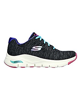 Skechers Arch Fit Pillow Walker Trainers Wide Fit