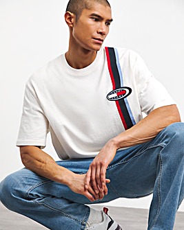 Tommy Jeans Archive Stripe T-Shirt White