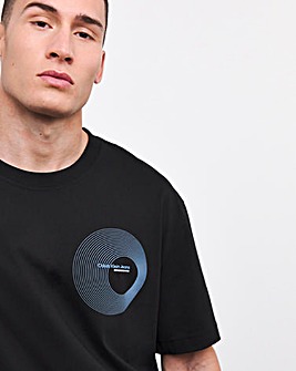 Calvin Klein Jeans Circle Logo T-Shirt Black