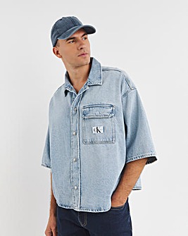 Calvin Klein Jeans Boxy Short Sleeve Denim Shirt