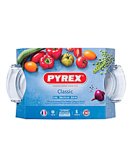 Pyrex Easy Grip Oval 4.5L Casserole Dish