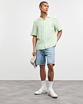 Calvin Klein Short Sleeve Linen Shirt