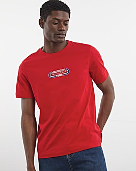 Tommy Hilfiger Track Graphic T-Shirt Red