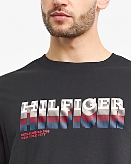 Tommy Hilfiger Fade Logo T-Shirt Black