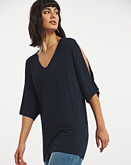 Cold Shoulder Relaxed Top