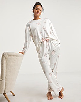 Pretty Secrets Supersoft Pyjama Set With Contrast Stitching