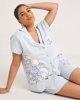 Peter Rabbit Button Through Pyjama Shortie Set