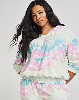 Tie Dye Soft Towelling Lounge Set