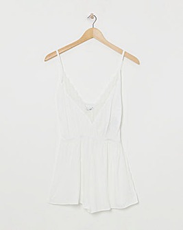 Figleaves Animal Jacquard Stretch Satin Playsuit