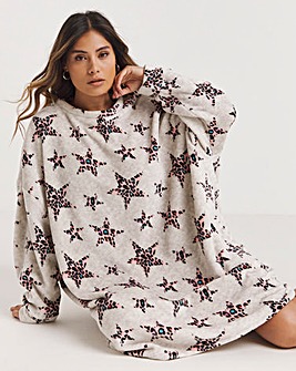 Pretty Secrets Value Fleece Oversized Lounge Dress