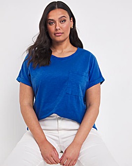 Short Sleeve Slub Jersey Pocket T-Shirt
