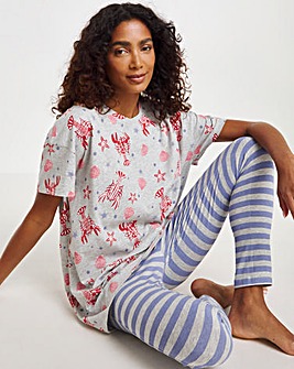 Pretty Secrets Value Lobster Print Pyjama Legging Set