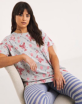 Pretty Secrets Value Lobster Print Pyjama Legging Set