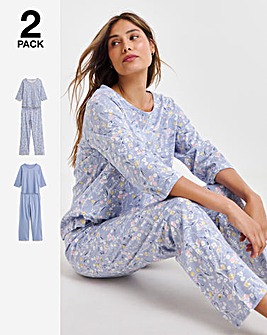 Pretty Secrets Value 2 Pack Cotton Pyjama Sets