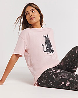 Pretty Secrets Value Twilight Cat Pyjama Legging Set