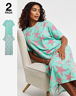 Pretty Secrets Value 2 Pack T-Shirt Nighties