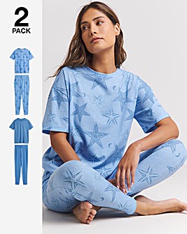 Pretty Secrets Christmas Value 2 Pack Pyjama Sets