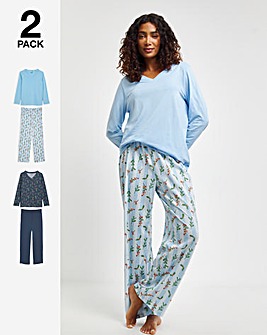 Pretty Secrets Christmas Value 2 Pack Pyjama Sets