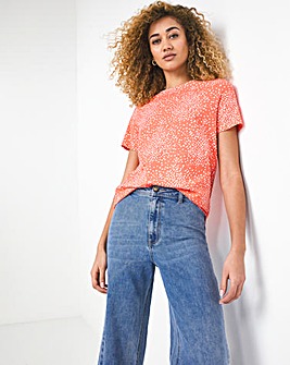 Pink Spot Value Cotton Short Sleeve Printed T-Shirt