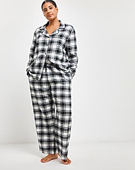 Pretty Secrets Christmas Family PJ - Ladies Mono Woven Button Through