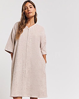 Pretty Secrets Cotton Towelling Zip Through Dressing Gown