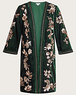 Monsoon Kiara Velvet Kimono
