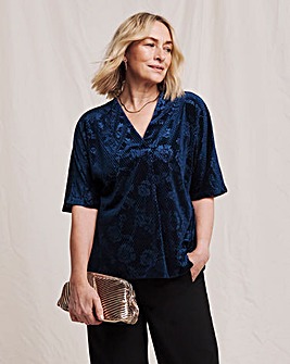 Julipa Embossed Velour Top