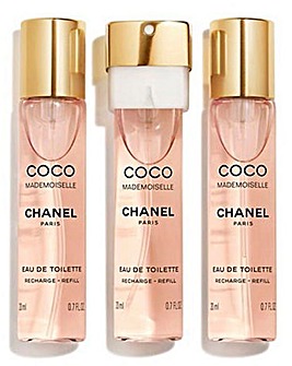 Chanel Coco Mademoiselle Eau de Toilette Twist & Spray 3x20ml Refills