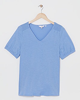 Julipa Shirred Shoulder T-Shirt