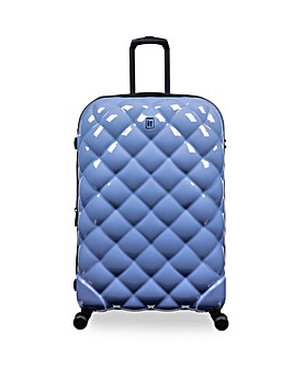 IT Luggage St Tropez Trois Elemental Blue Large Suitcase with TSA Lock