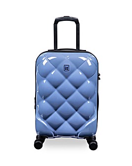 IT Luggage St Tropez Trois Elemental Blue Cabin Suitcase with TSA Lock