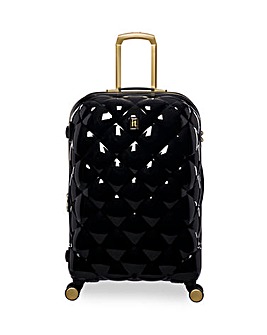 IT Luggage St Tropez Trois Black Medium Suitcase with TSA Lock