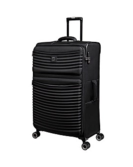 IT Luggage Precursor Black Large Suitcase with TSA Lock