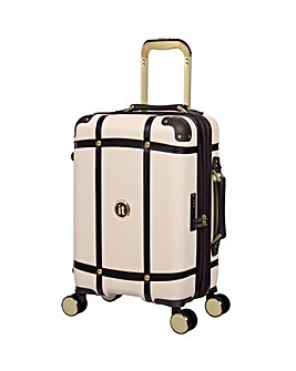 IT Luggage Superiority Cream Cabin Suitcase with TSA Lock