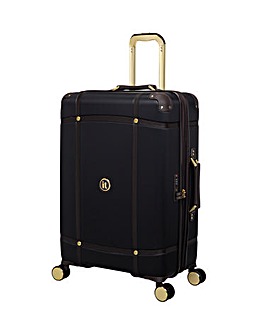 IT Luggage Superiority Black Medium Suitcase with TSA Lock