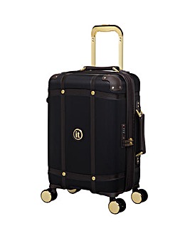 IT Luggage Superiority Black Cabin Suitcase with TSA Lock